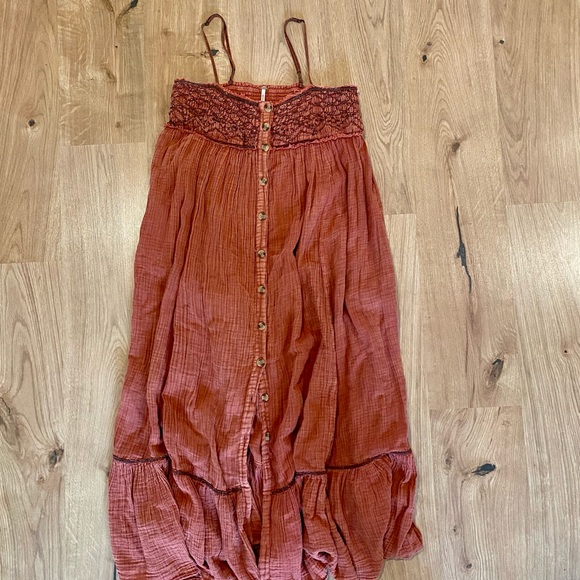 Free People Linda Jo Midi Dress Size Xs 